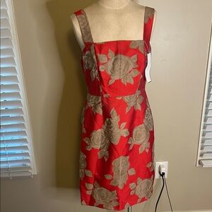 J Crew Pink Floral Sleeveless Dress